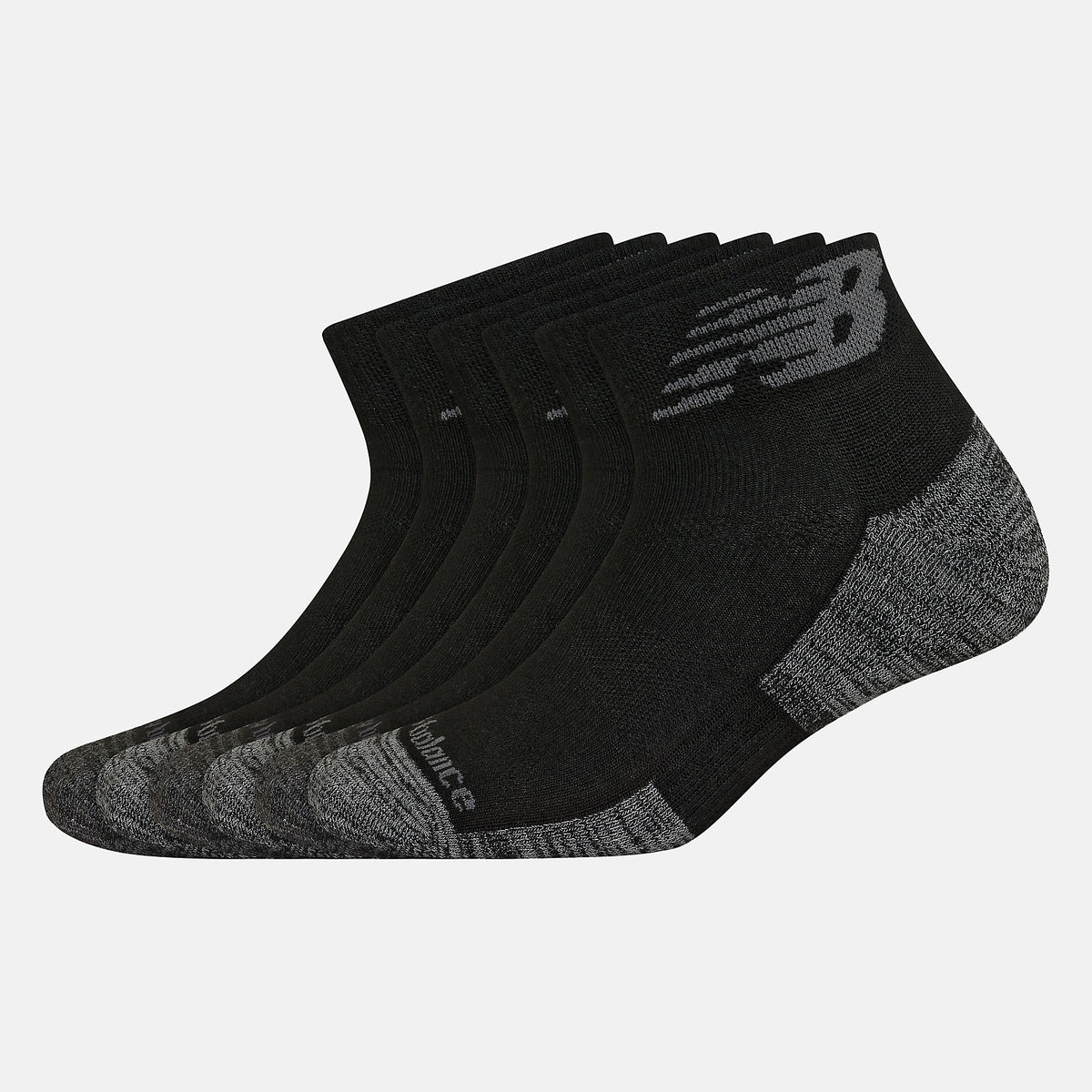 Performance Cushion Quarter Socks 6 Pack - New Balance Sale