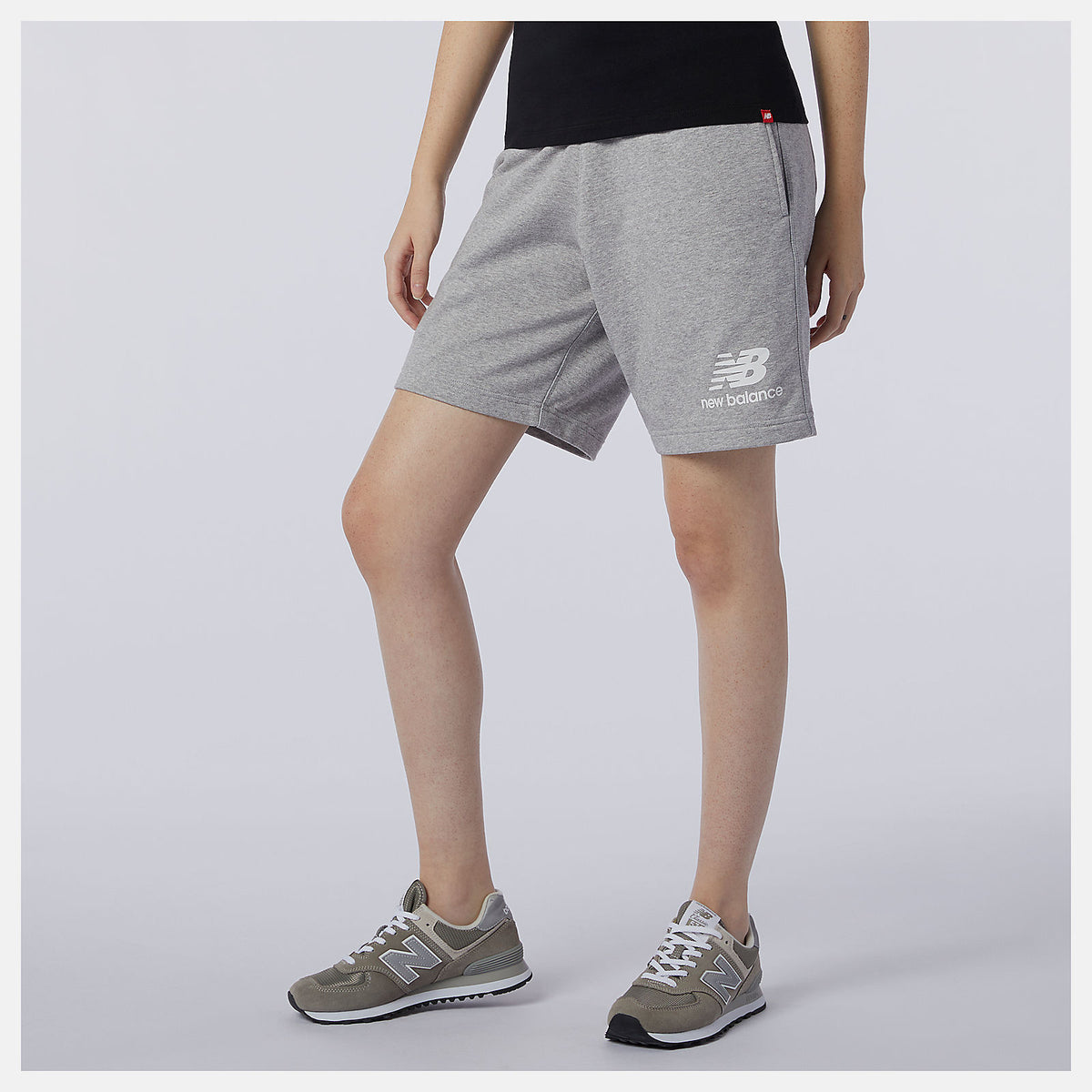 NB Essentials Stacked Logo Short - New Balance Recommended