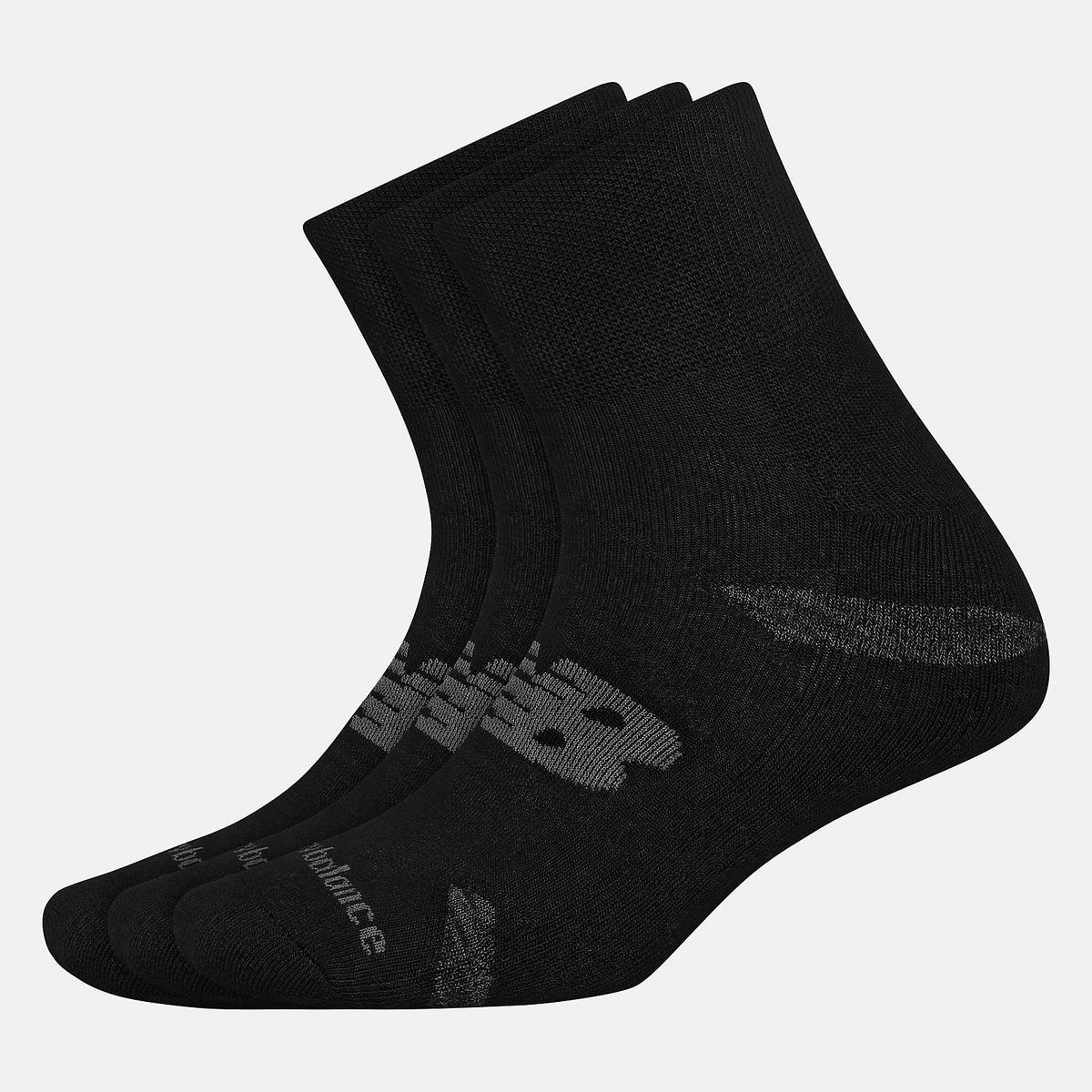 Performance Cushion Quarter Socks 3 Pack - New Balance Essential
