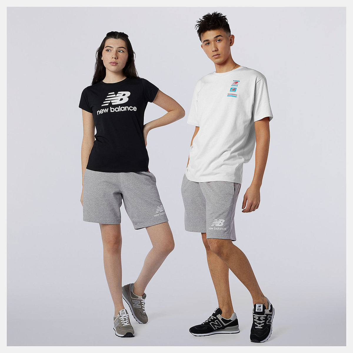 NB Essentials Stacked Logo Short - New Balance Recommended