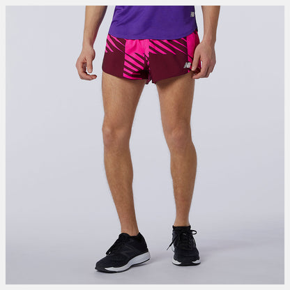 Printed Fast Flight 3 inch Split Short - New Balance Premium
