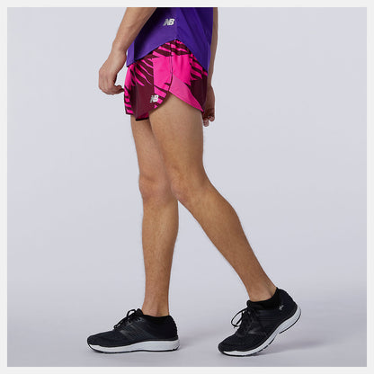 Printed Fast Flight 3 inch Split Short - New Balance Premium