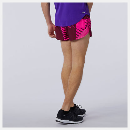 Printed Fast Flight 3 inch Split Short - New Balance Premium