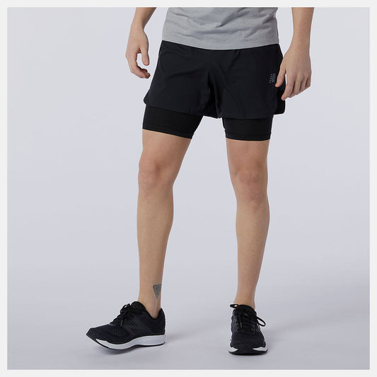 Q Speed Fuel 2 in 1 5 Inch Short - New Balance Everyday