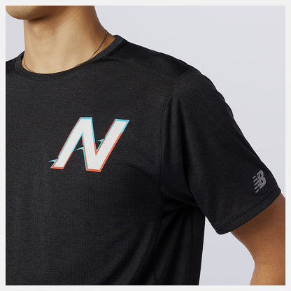Printed Impact Run Short Sleeve - New Balance Top Pick