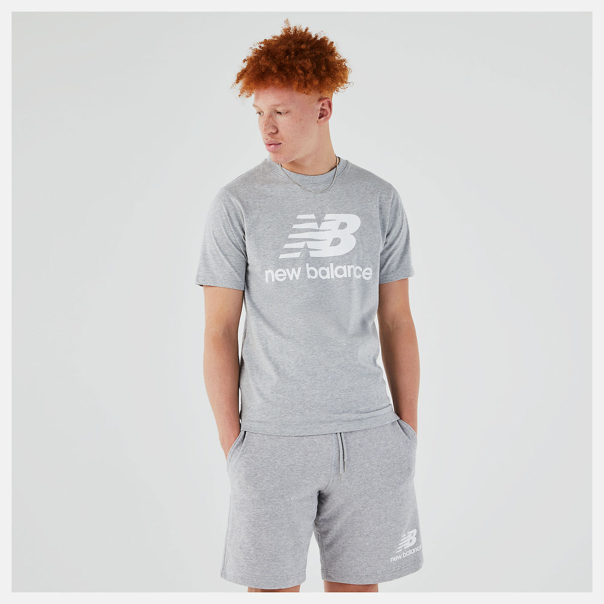 Essentials Stacked Logo Tee - New Balance Trending