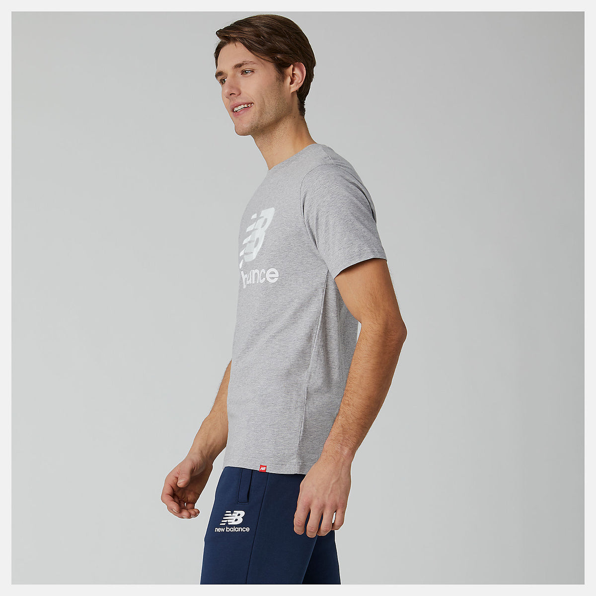 Essentials Stacked Logo Tee - New Balance Trending