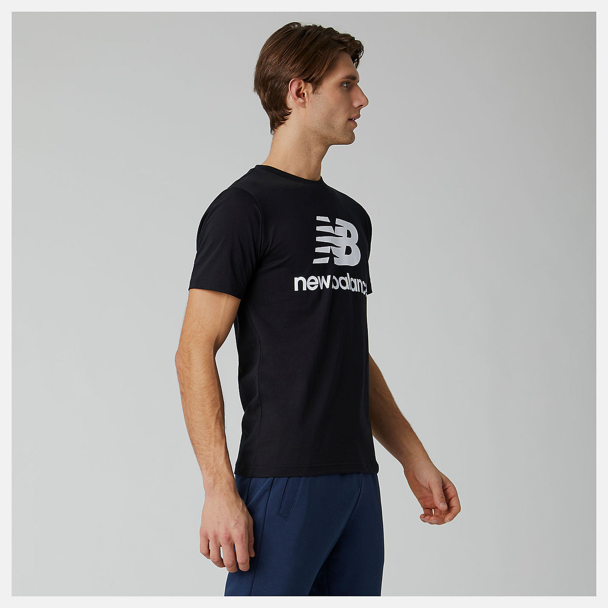 Essentials Stacked Logo Tee - New Balance Best Price