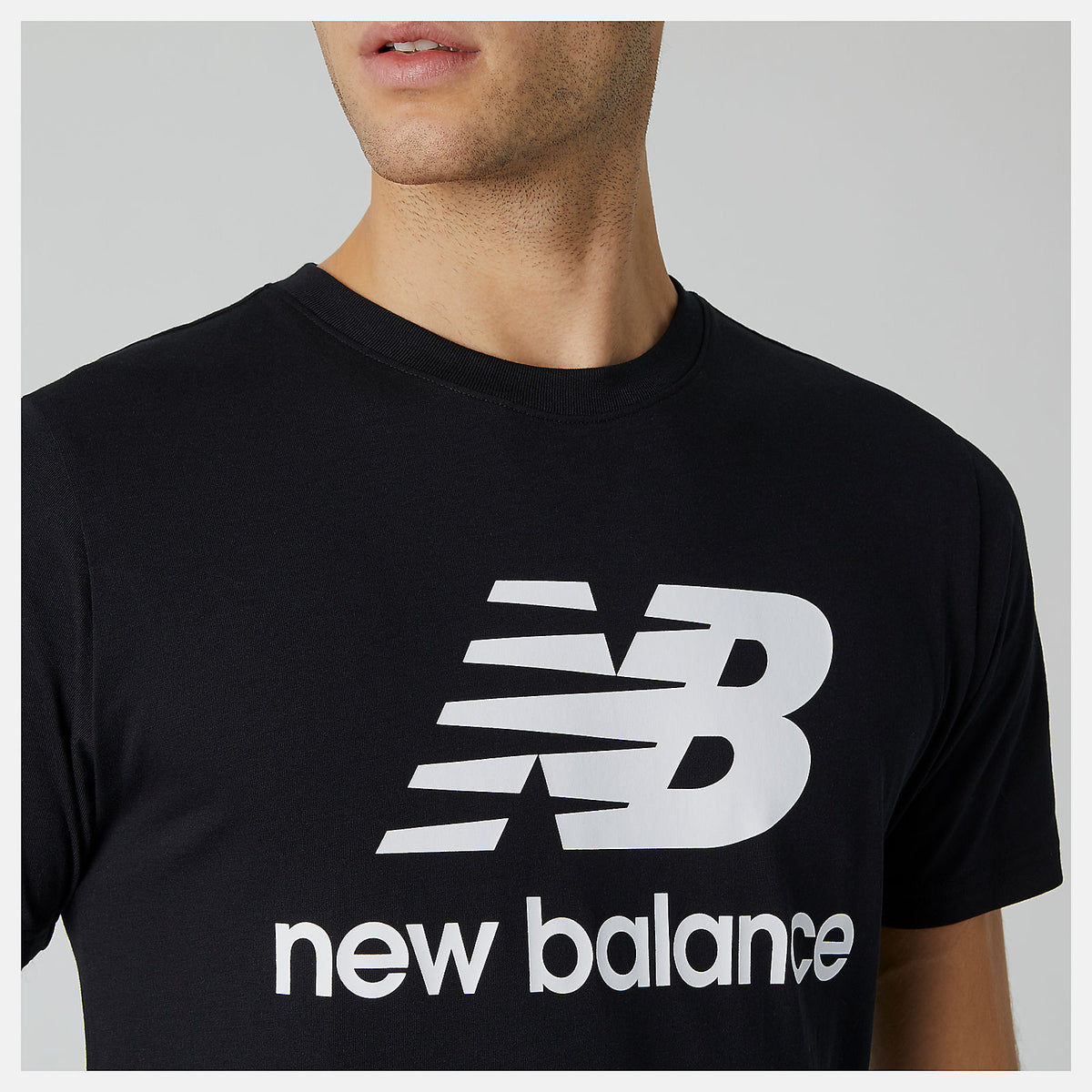 Essentials Stacked Logo Tee - New Balance Best Price