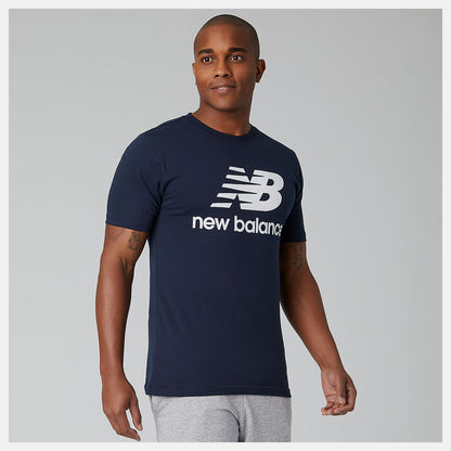 Essentials Stacked Logo Tee - New Balance Discount