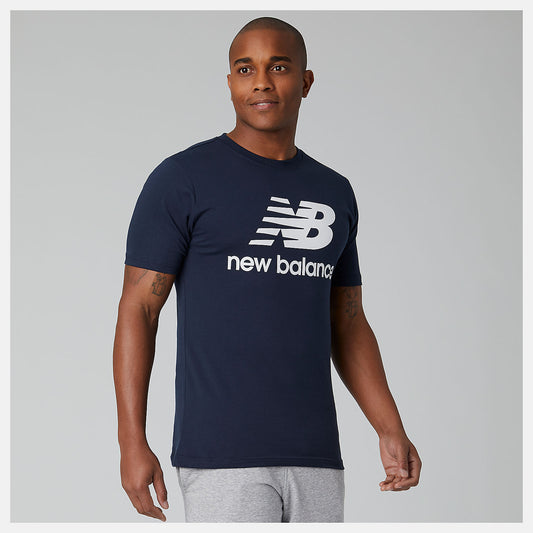 Essentials Stacked Logo Tee - New Balance Discount