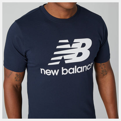 Essentials Stacked Logo Tee - New Balance Discount