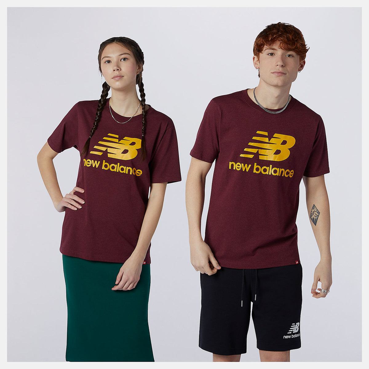 Essentials Stacked Logo Tee - New Balance Recommended