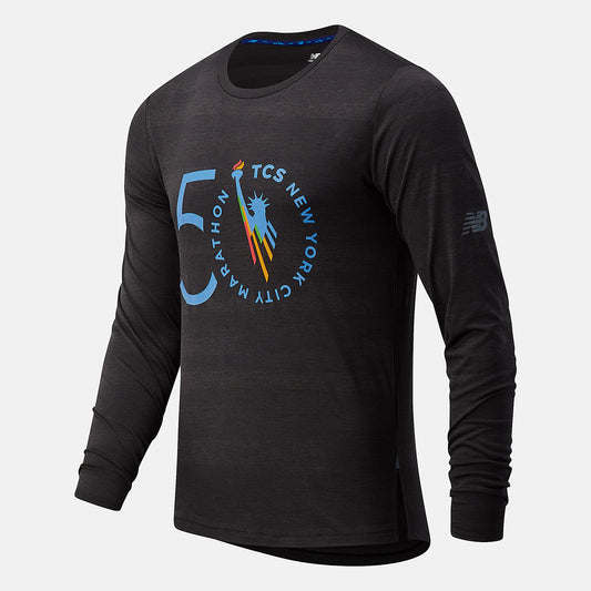 NYC Marathon Q Speed Fuel Jacquard Long Sleeve - New Balance Top Pick