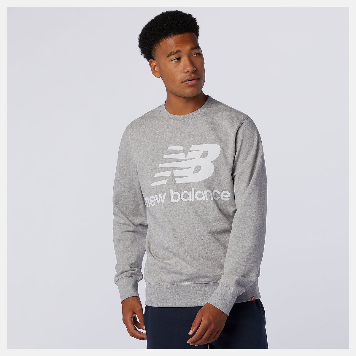 NB Essentials Stacked Logo Crew - New Balance Classic