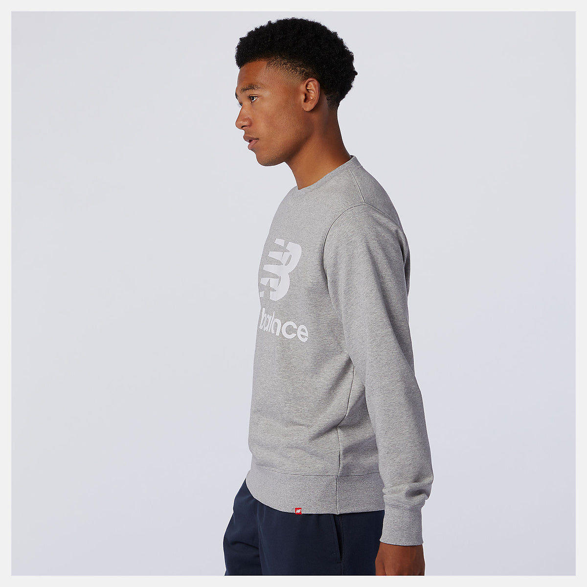 NB Essentials Stacked Logo Crew - New Balance Classic