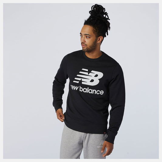 NB Essentials Stacked Logo Crew - New Balance Trusted