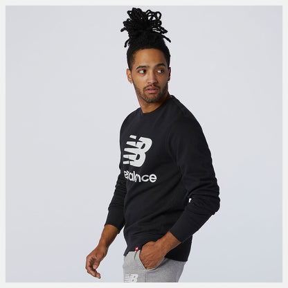 NB Essentials Stacked Logo Crew - New Balance Trusted
