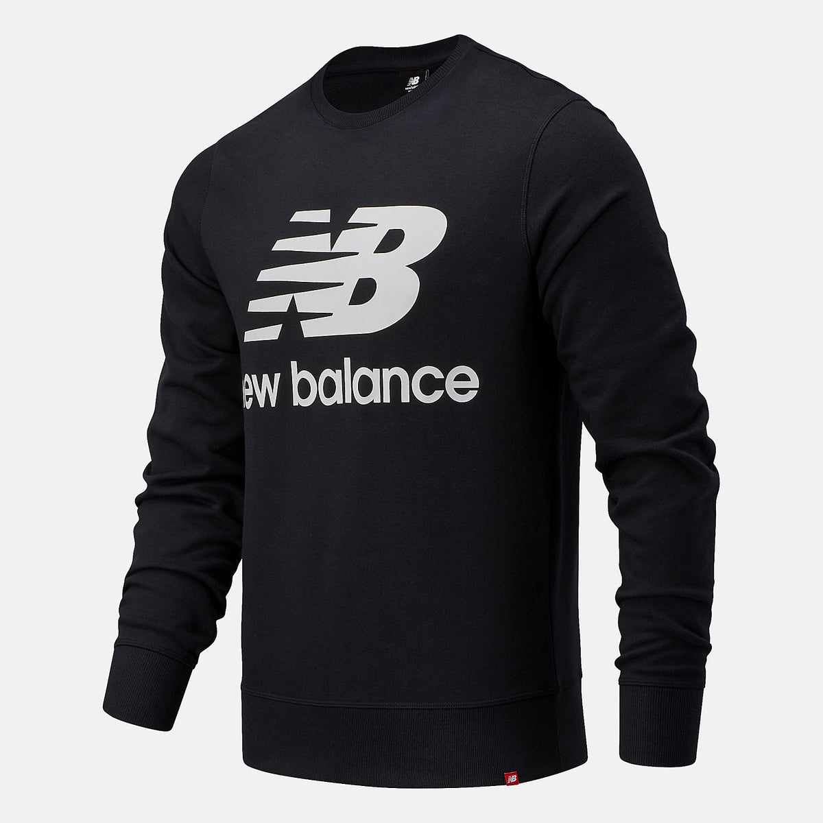 NB Essentials Stacked Logo Crew - New Balance Trusted