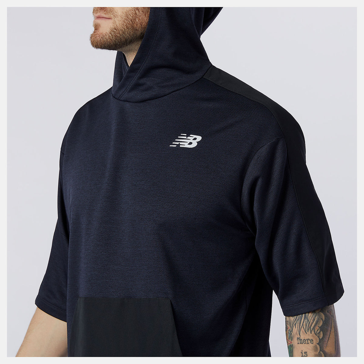 Tenacity Lightweight Knit Short Sleeve Hoodie - New Balance Classic