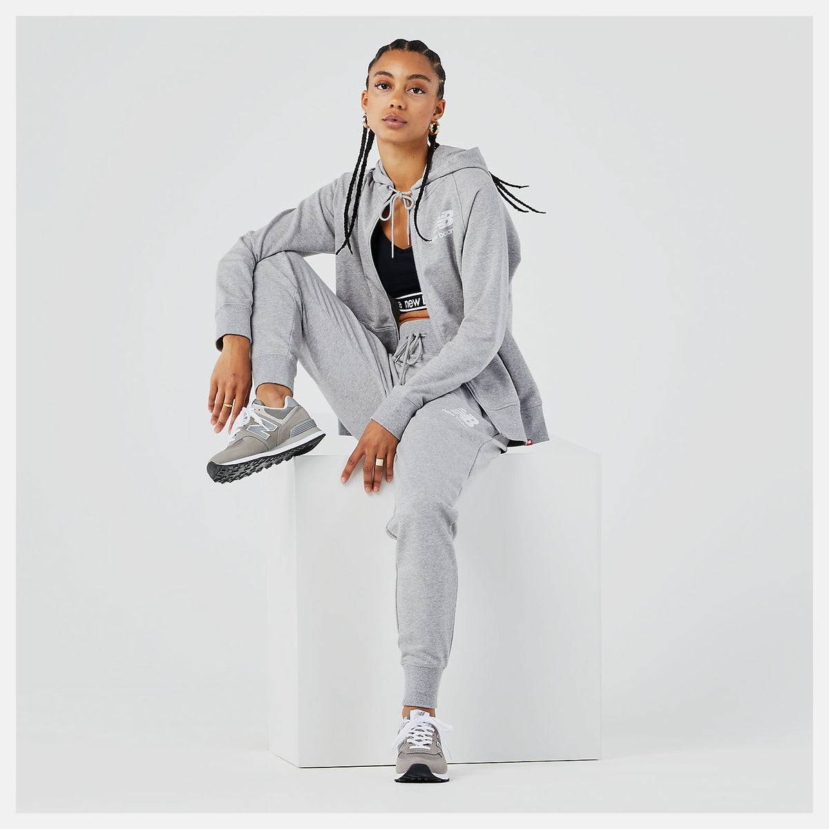 Essentials FZ Hoodie - New Balance Signature