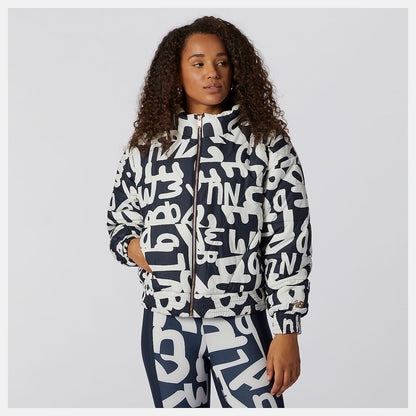 Determination Packable Printed Quilted Jacket - New Balance Discount