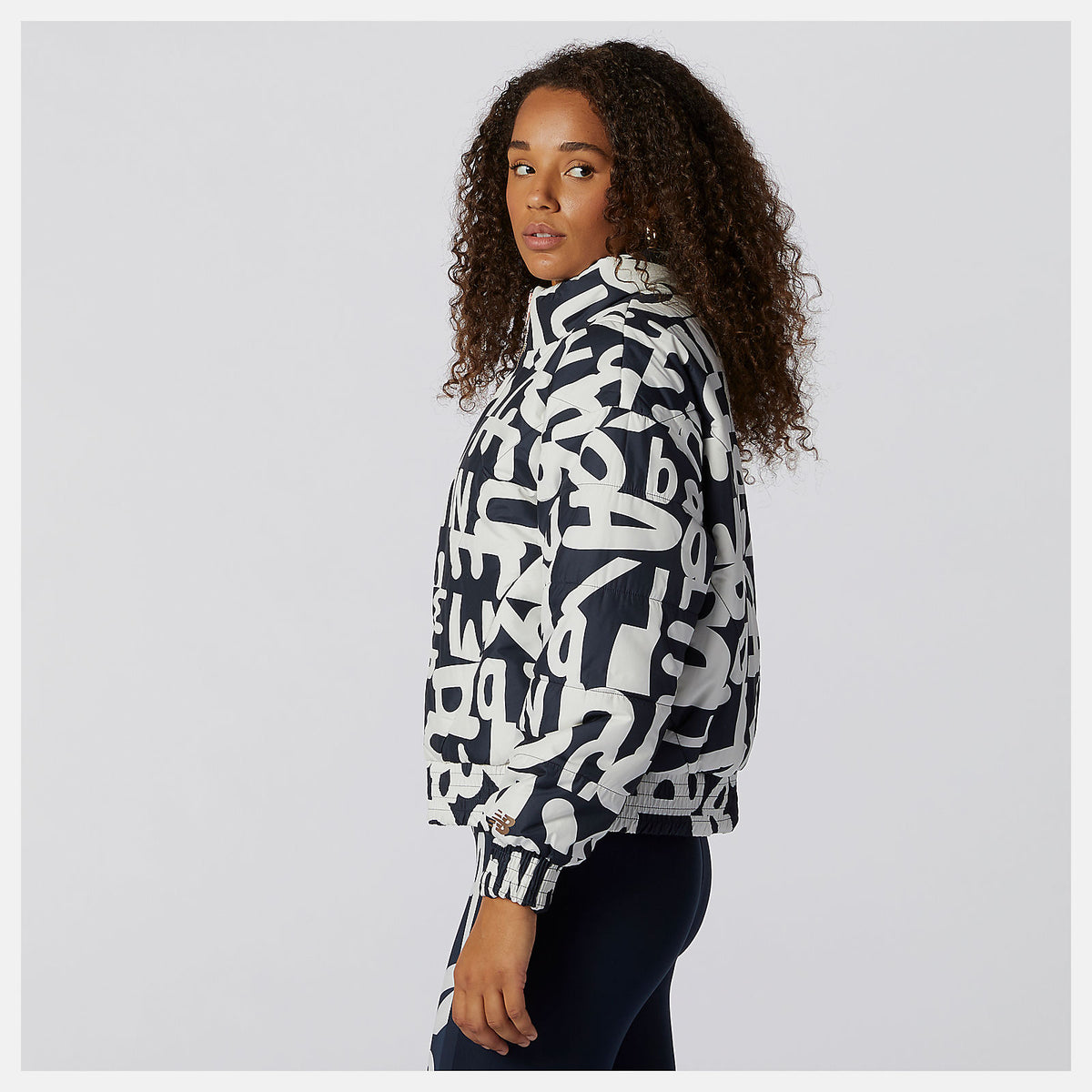 Determination Packable Printed Quilted Jacket - New Balance Discount