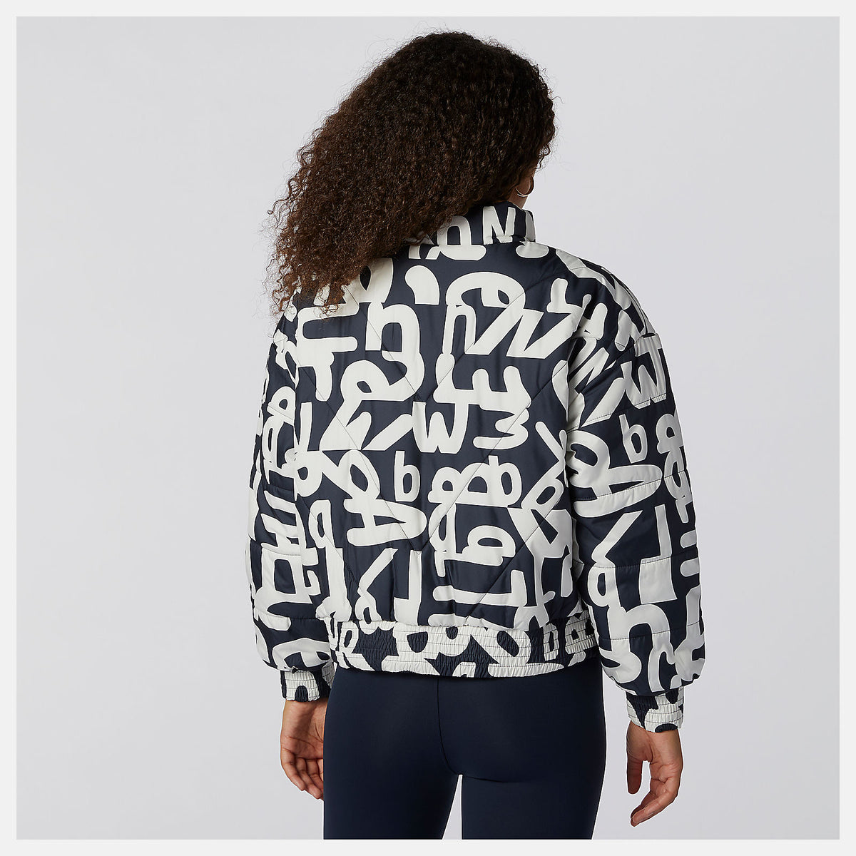 Determination Packable Printed Quilted Jacket - New Balance Discount