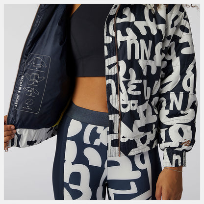 Determination Packable Printed Quilted Jacket - New Balance Discount