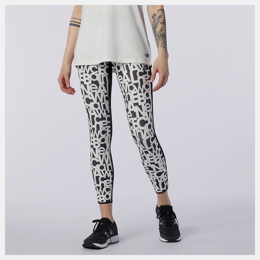 Relentless Printed High Rise 7/8 Tight - New Balance Recommended