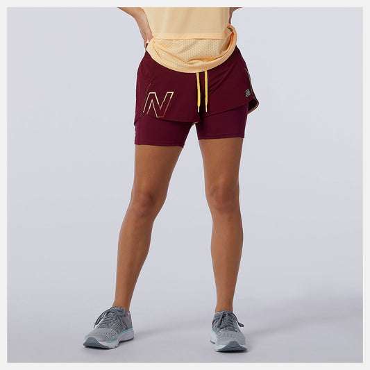 Printed Impact Run 2 In 1 Short - New Balance Best Seller