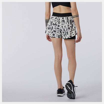 Relentless 2 In 1 Short Printed - New Balance Value