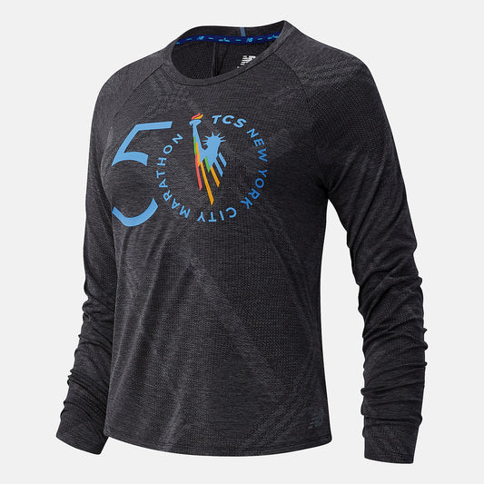 NYC Marathon Q Speed Fuel Jacquard Long Sleeve - New Balance Exclusive