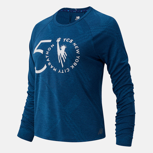 NYC Marathon Q Speed Fuel Jacquard Long Sleeve - New Balance Sale