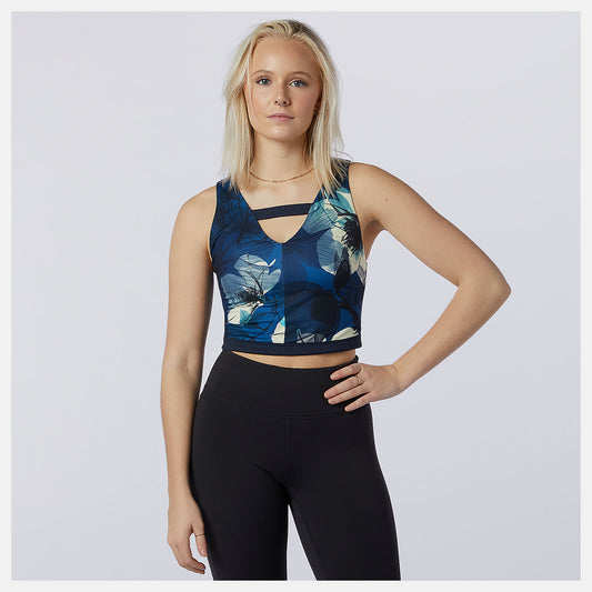 Transform NBSleek Printed Crop Top - New Balance Popular