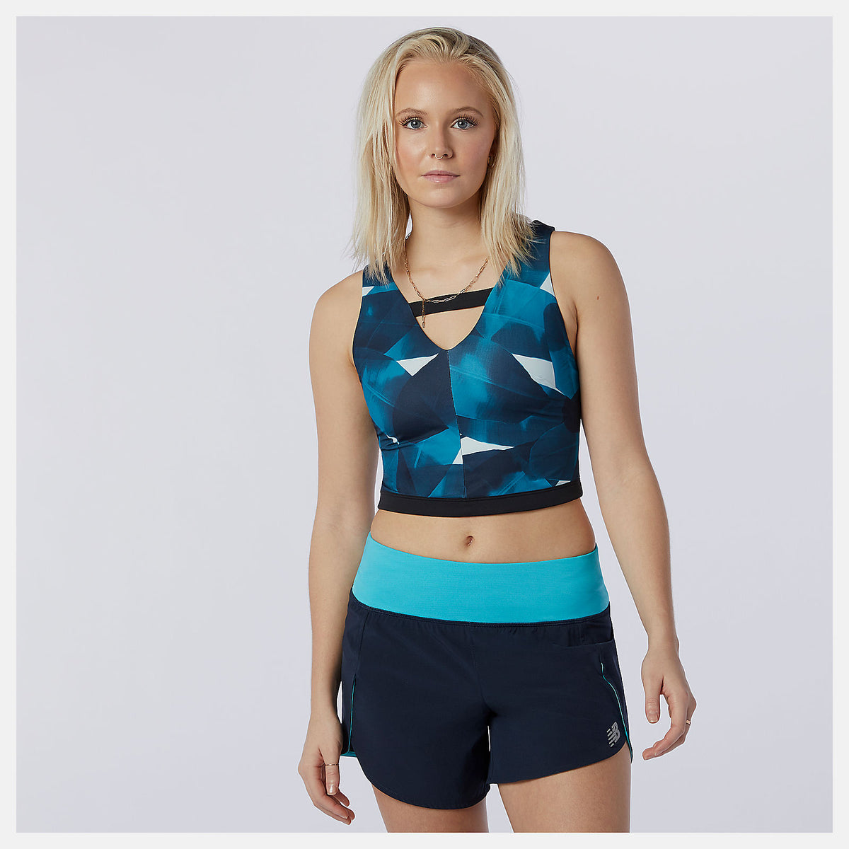 Transform NBSleek Printed Crop Top - New Balance New