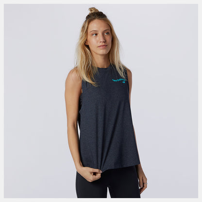 Relentless Cinched Back Graphic Tank - New Balance Classic