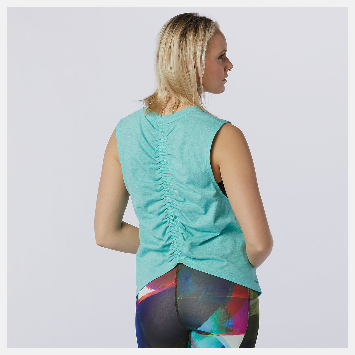 Relentless Cinched Back Graphic Tank - New Balance Quality