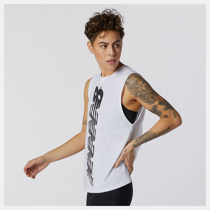 Relentless Cinched Back Graphic Tank - New Balance Quality