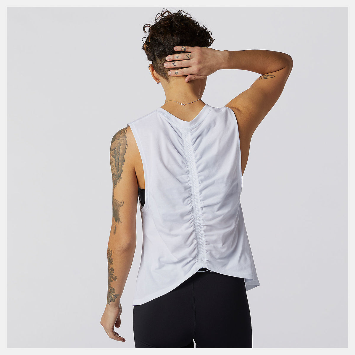 Relentless Cinched Back Graphic Tank - New Balance Quality