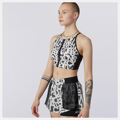 Relentless Printed Crop Top - New Balance Exclusive