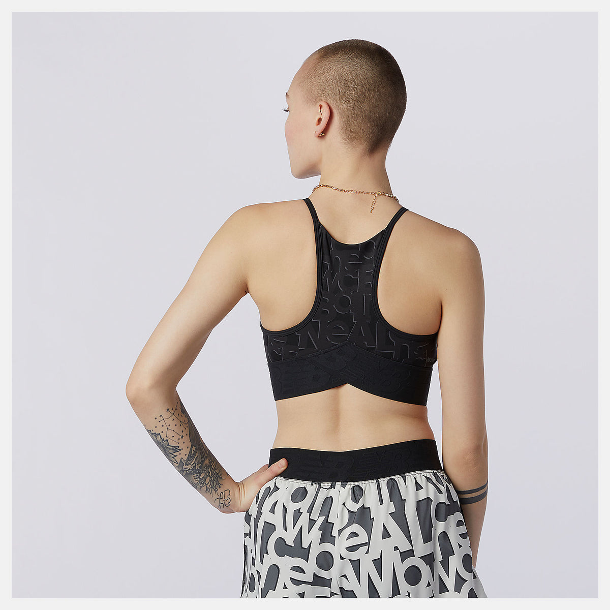 Relentless Printed Crop Top - New Balance Exclusive