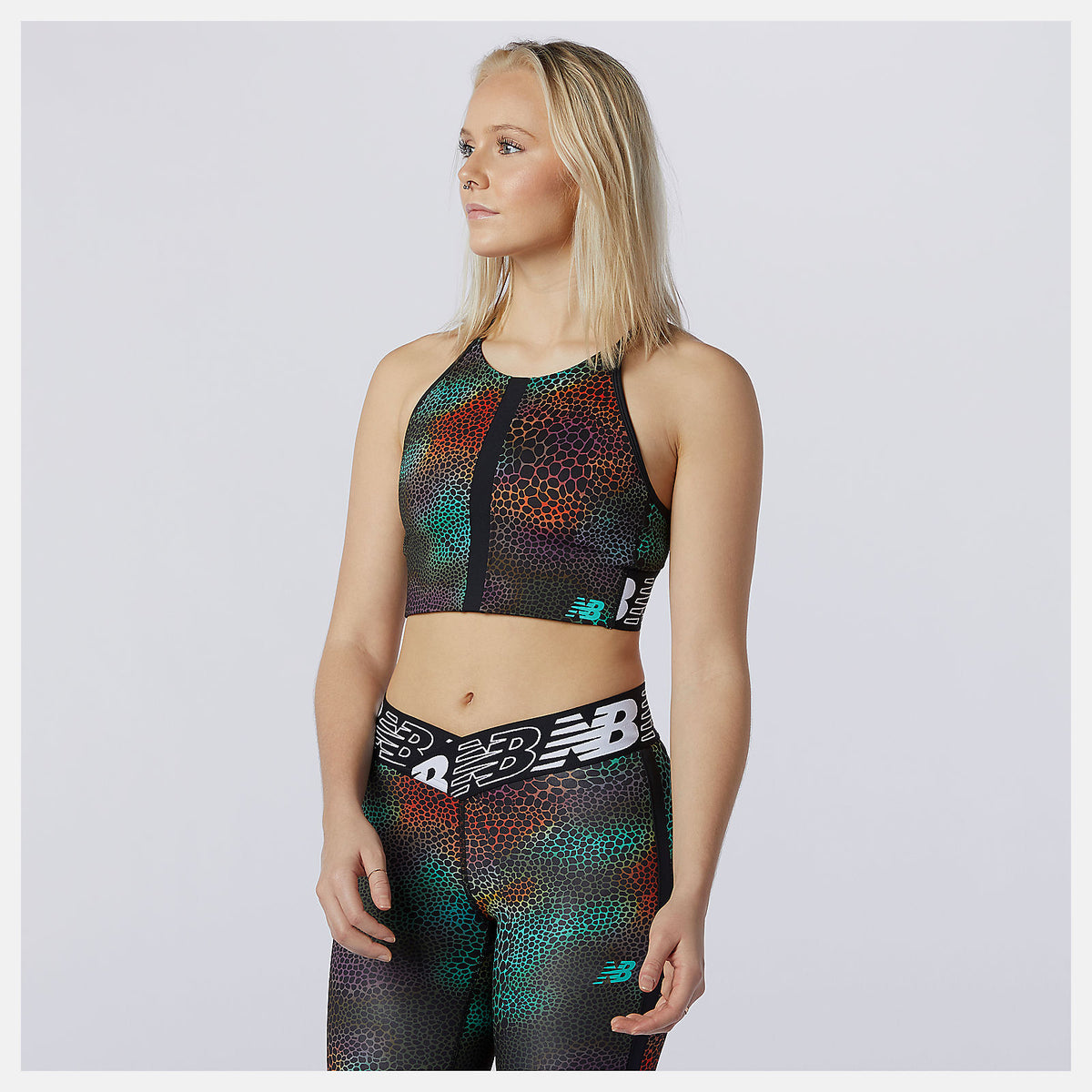 Relentless Printed Crop Top - New Balance Everyday