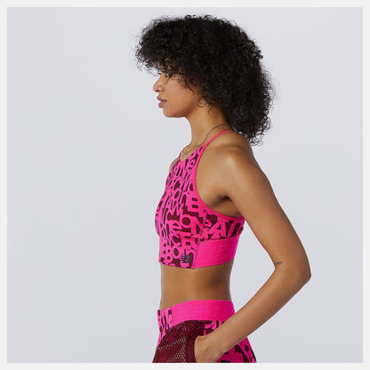 Relentless Printed Crop Top - New Balance Customer Favorite
