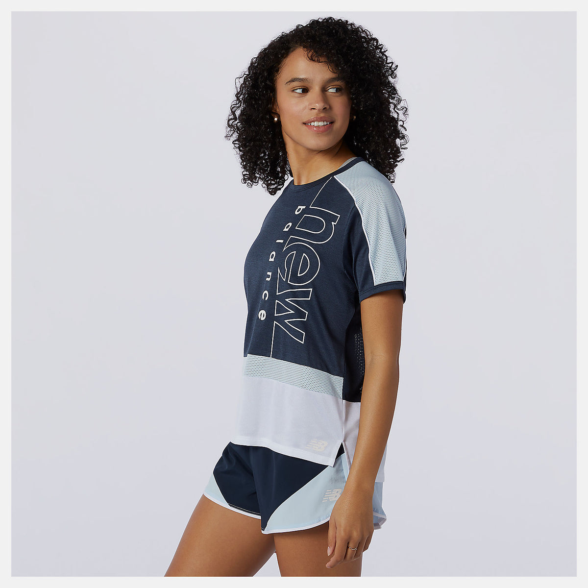 Printed Fast Flight Short Sleeve Top - New Balance Signature