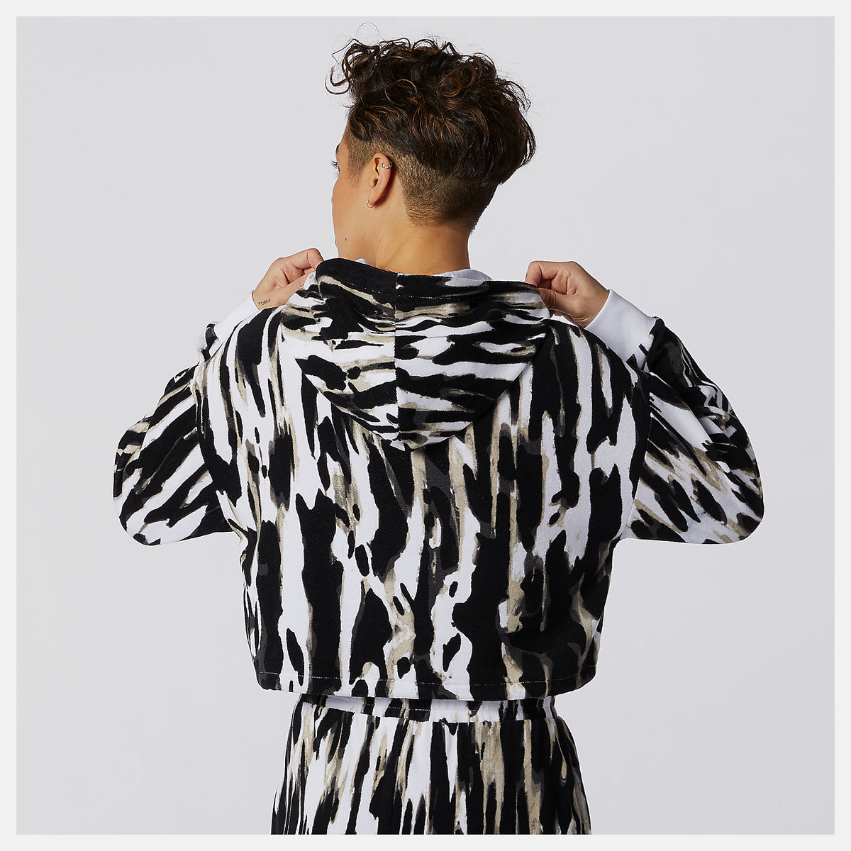 NB Athletics Collide Printed Terry Hoodie - New Balance Everyday