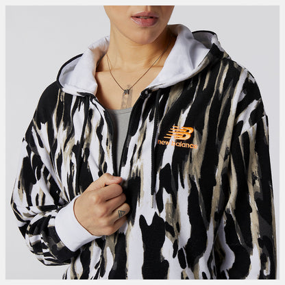 NB Athletics Collide Printed Terry Hoodie - New Balance Everyday