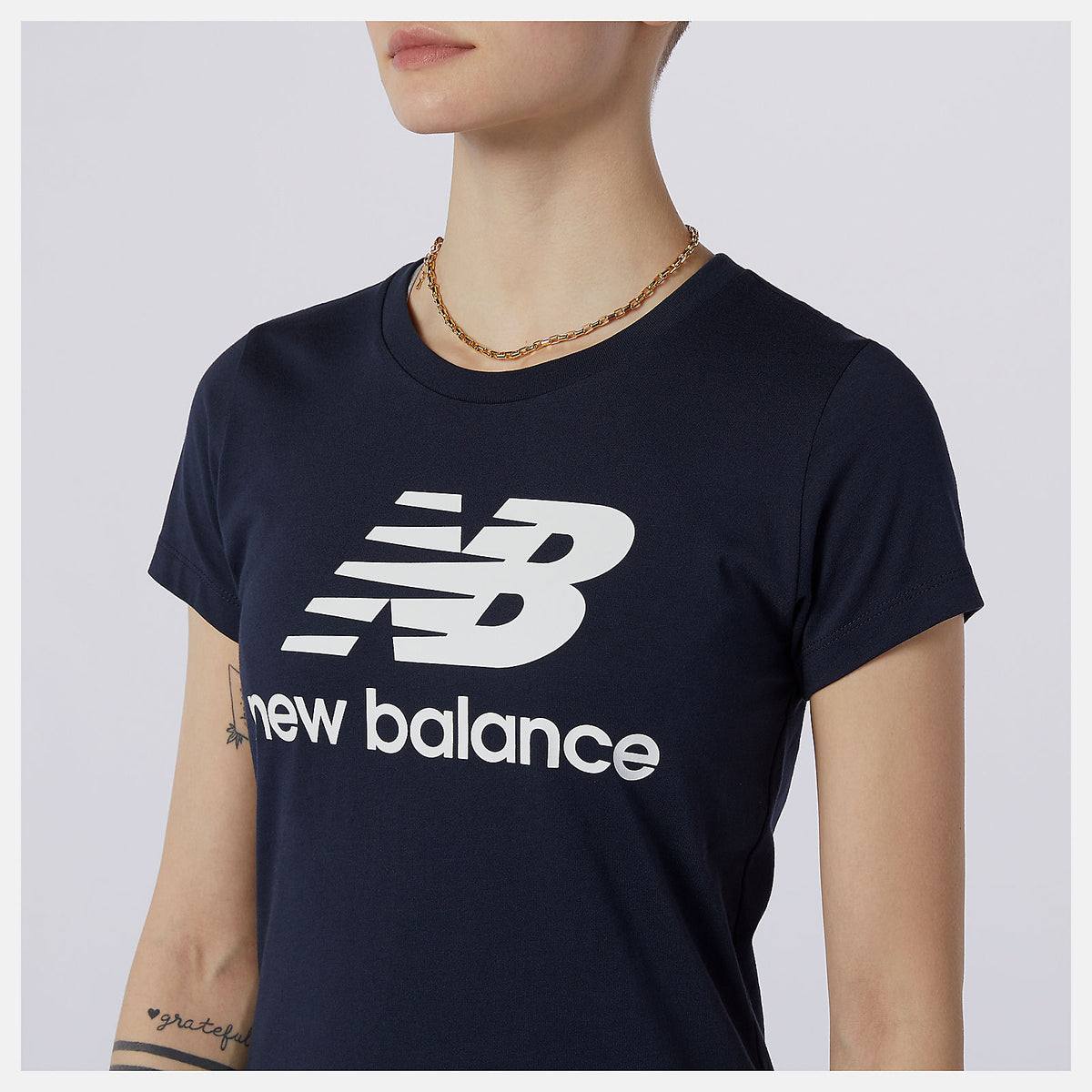 Essentials Stacked Logo Tee - New Balance Customer Favorite