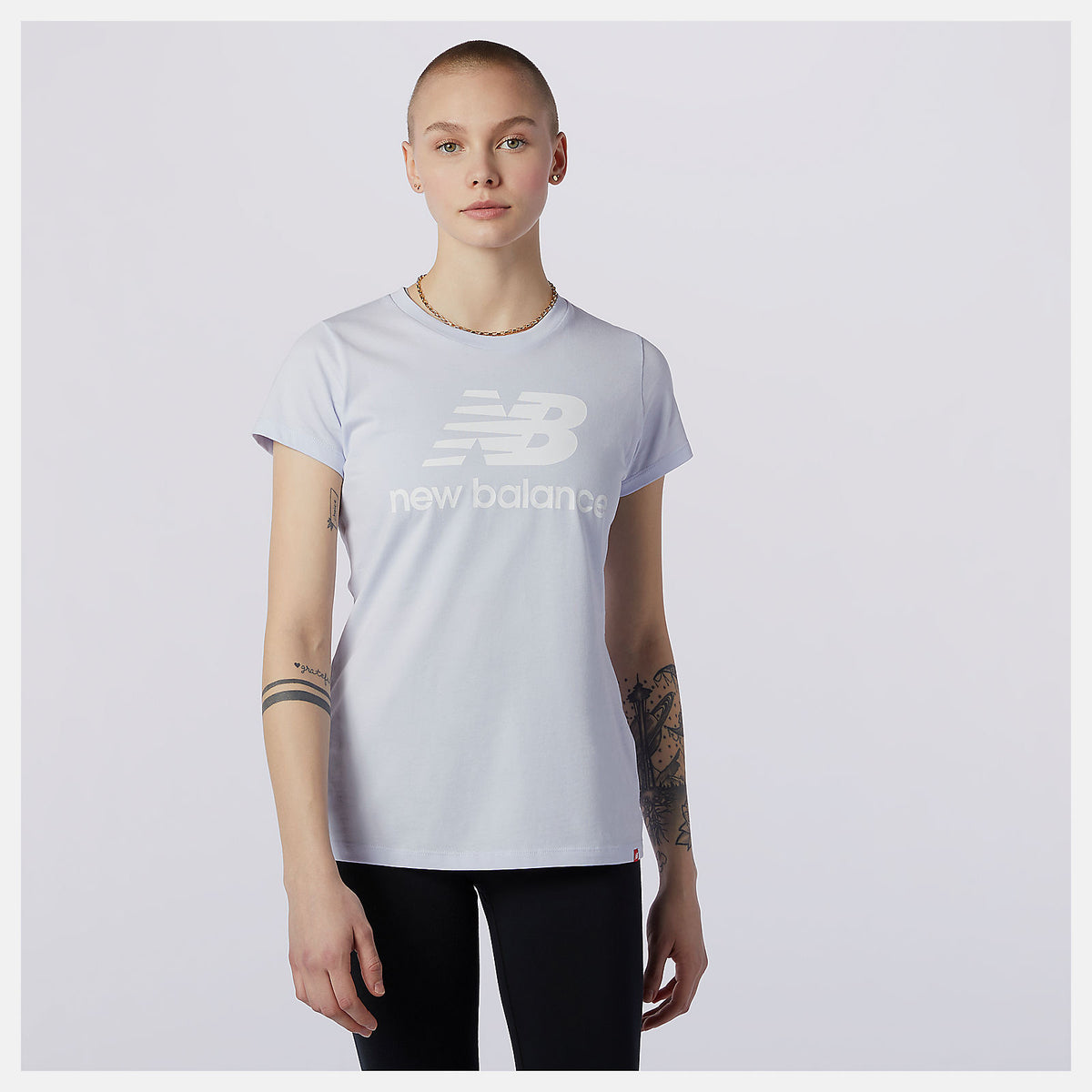 Essentials Stacked Logo Tee - New Balance New
