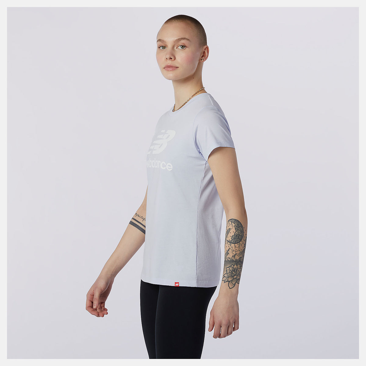Essentials Stacked Logo Tee - New Balance New